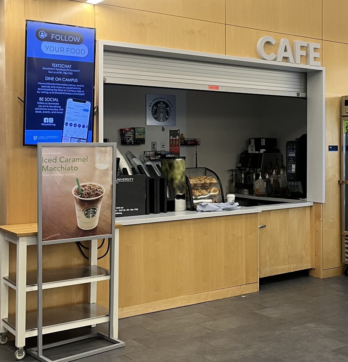 The Lasell Starbucks in the STC.