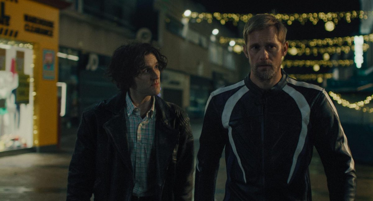Harry Melling (left) and co-star Alexander Skarsgård refresh the Rom-Com genre in "Pillion." 
(Photo courtesy of Chris Harris)