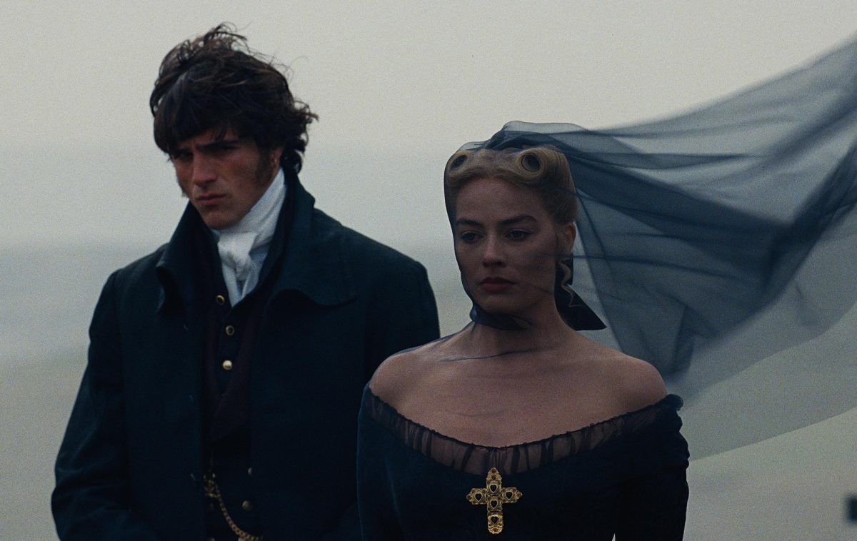 Jacob Elordi (left) plays Heathcliff to Margot Robbie's Cathy in the new adaptation of "Wuthering Heights." (Photo courtesy of Warner Bros. Pictures )