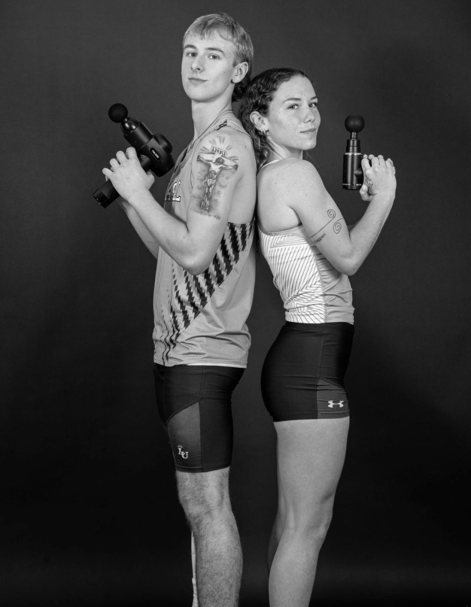 Ryan Ventura and Julianna Huckans serve as captains of the Track and Field teams. (Photo courtesy of Lasell Athletics)