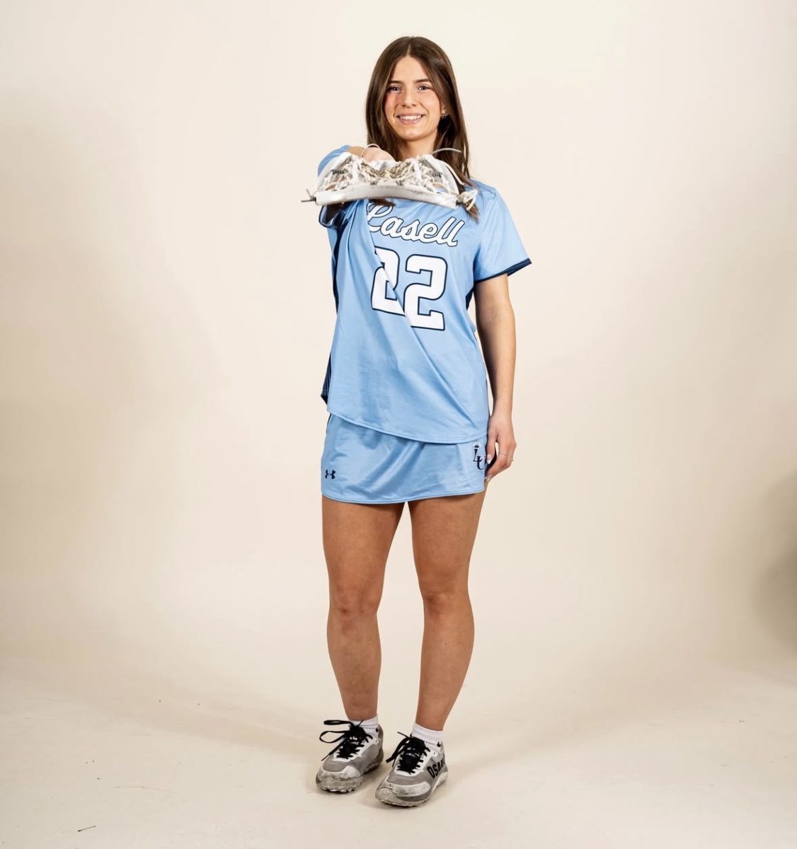 Mara Boldy is a midfielder not only for the field hockey team but for women’s lacrosse also. (Photo courtesy of Lasell Athletics)